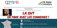 INVITATION: Conférence QVT « En finir avec les conneries », Vincent Baud sera très bientôt à Troyes